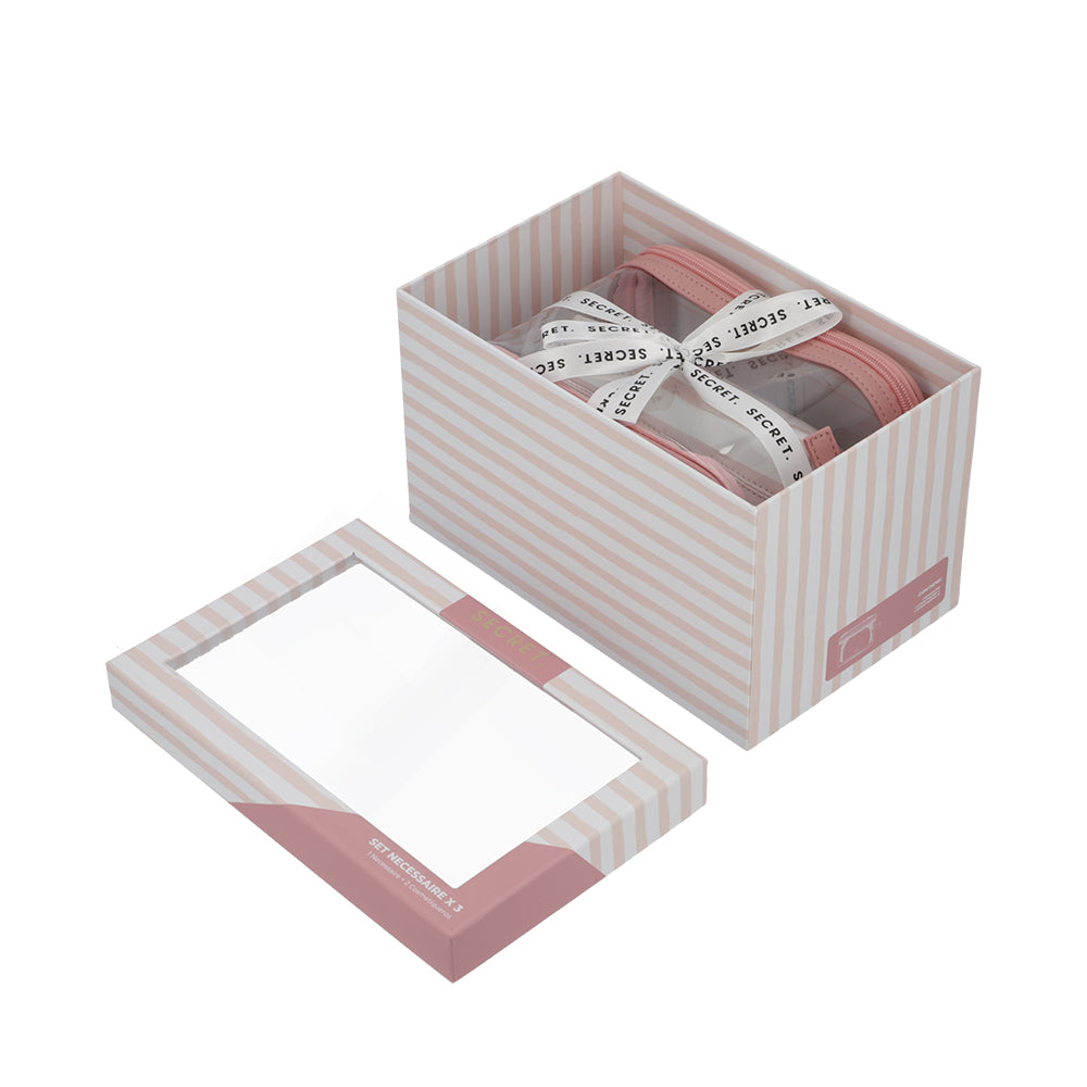 Caja pack de regalo Fashion Brescia Rosada