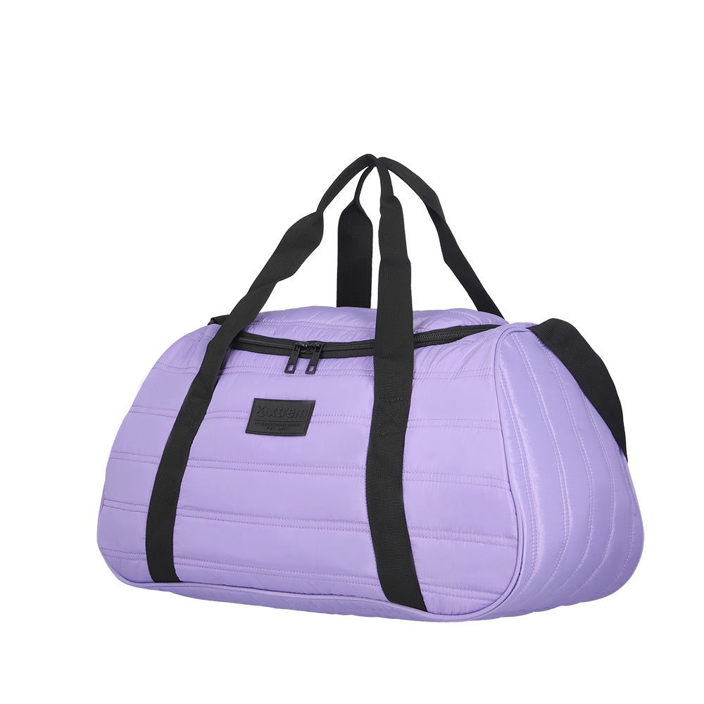 Mega Pack mochila urbana mujer + bolso deportivo + lonchera + estuche violeta