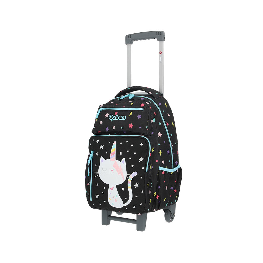 Set mochila con ruedas escolar Run Pack Black Cat 3 piezas